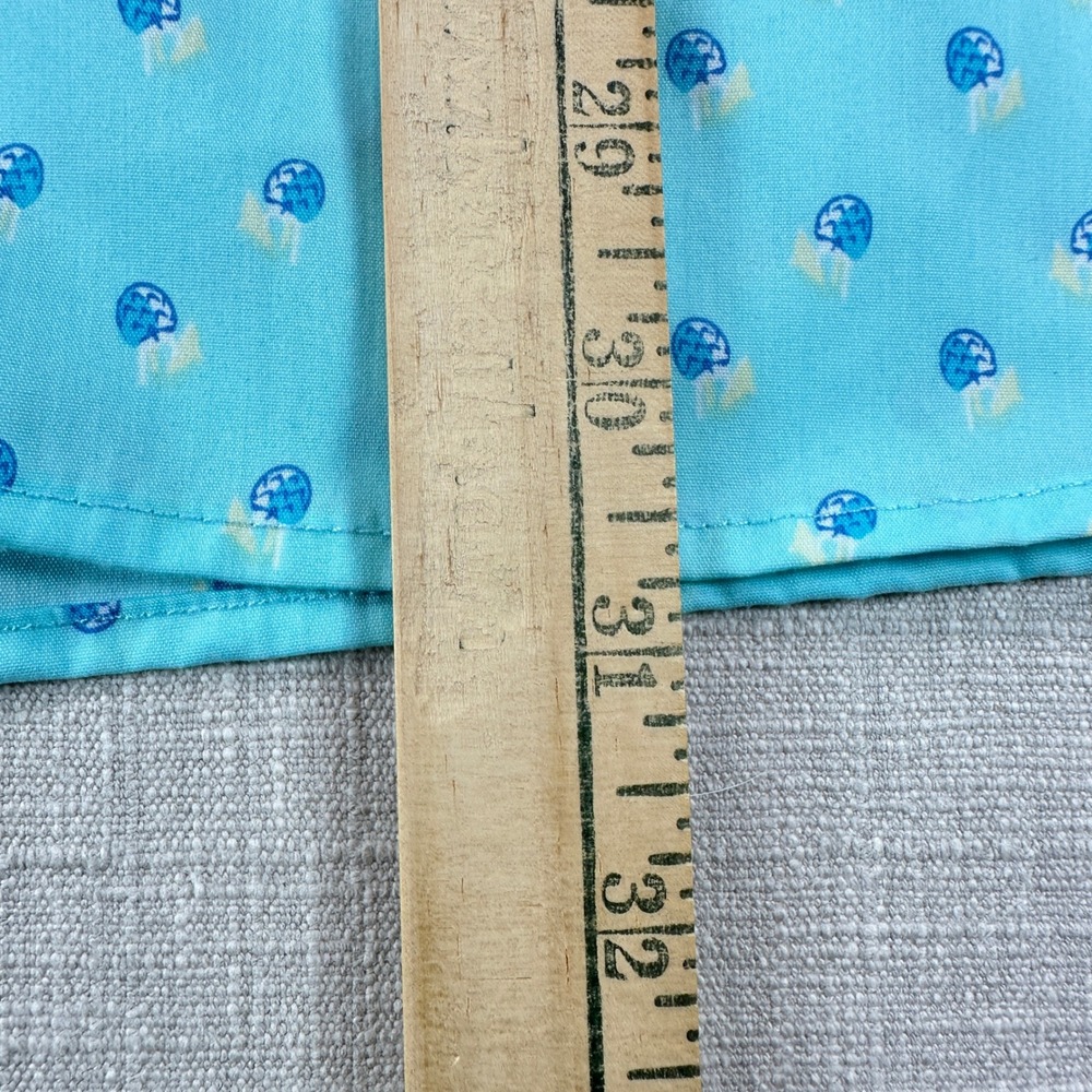 IZOD Button Down Shirt Mens XL Turquoise Blue Tropical Drink All Over Print - Picture 8 of 9